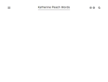 Tablet Screenshot of katherinepeach.com
